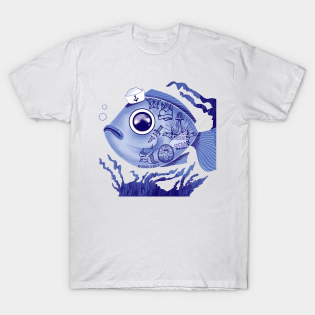 Sailor Fish T-Shirt by ilaamen